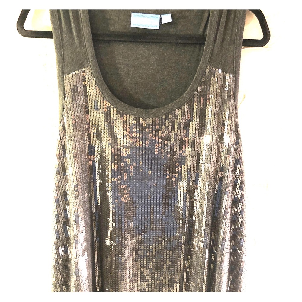 Sequined tank top